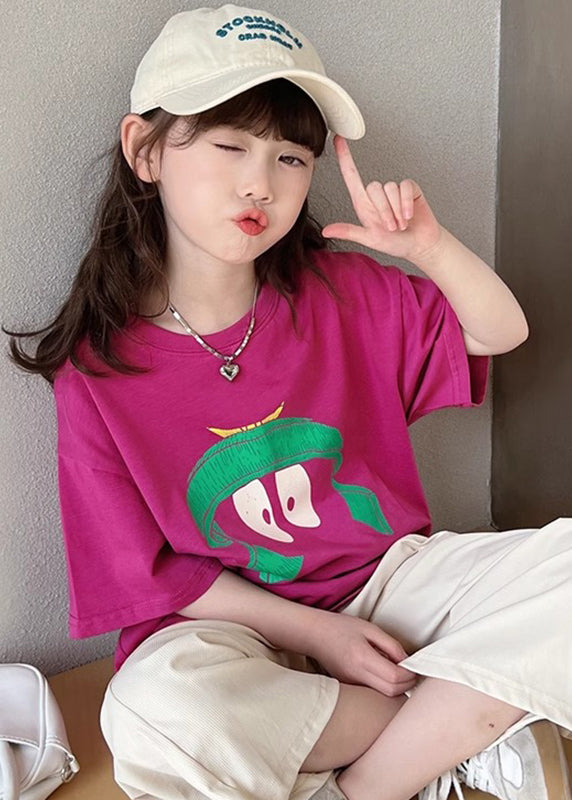 Rose Print Tops Summer