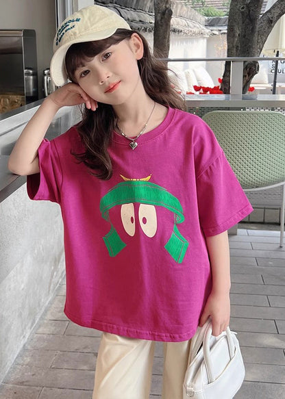 Rose Print Tops Summer