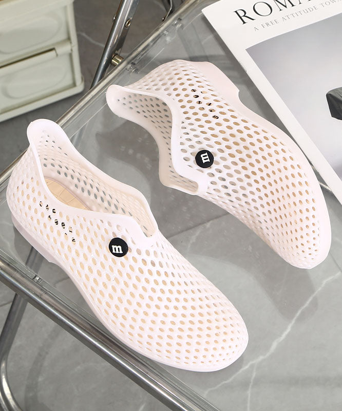 Versatile Yellow Hollow Out Walking Sandals
