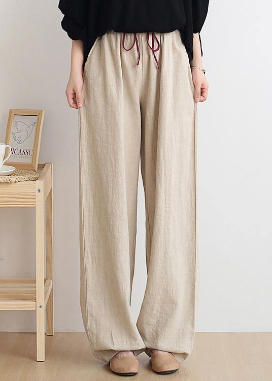 White Graffiti Trousers New Spring and Summer Bloomers Linen High Waist Carrot Pants