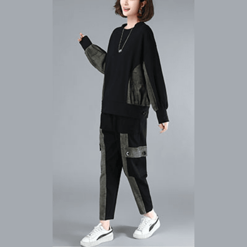 Suit New Loose Size Black Suit