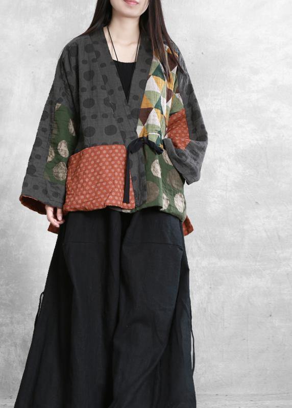 Fine Crane Coats Sleeve V Neck Trumpet Sleeves Fall Jackets