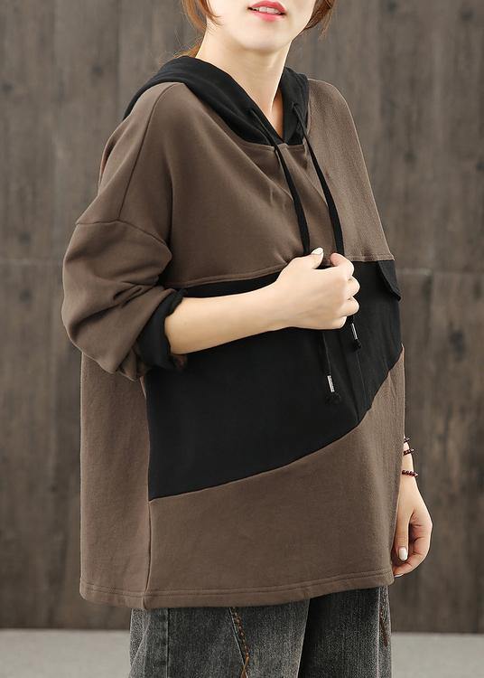 Hooded Patchwork Blouse Tutorials Chocolate Tops