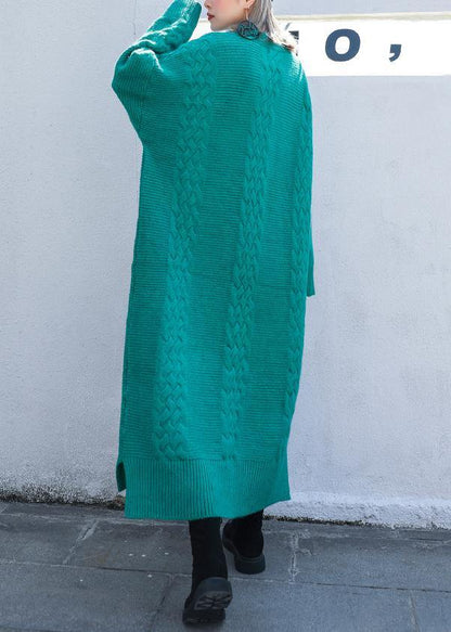 Low High Design Sweater V Neck Weather Quotes Blue Big Knit Dresses
