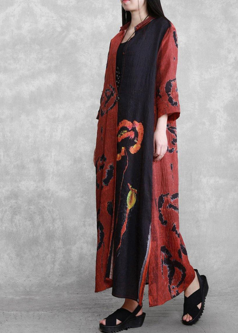 Luxy Black Print Ideas Half Sleeve Summer Coat Dresses