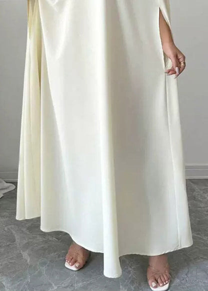 Classy White Tulle Patchwork Maxi Dresses Spring