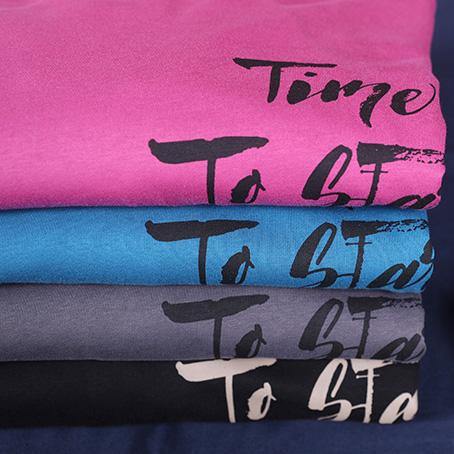 Classy Rose Letter Clothes for O Neck Baggy Clothing Fall Blouse