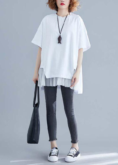 Classy Colorful Stripes Linen Top Silhouette Inspiration O Neck Patchwork Summer Blouse