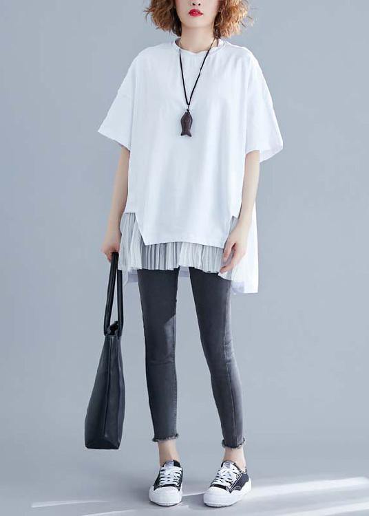 Classy Colorful Stripes Linen Top Silhouette Inspiration O Neck Patchwork Summer Blouse