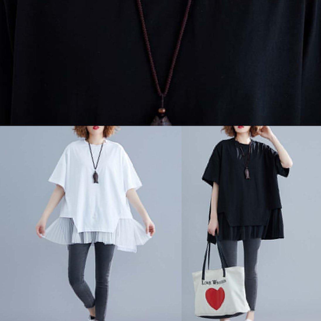 Classy White Linen Top Silhouette Inspiration O Neck Patchwork Summer Blouse