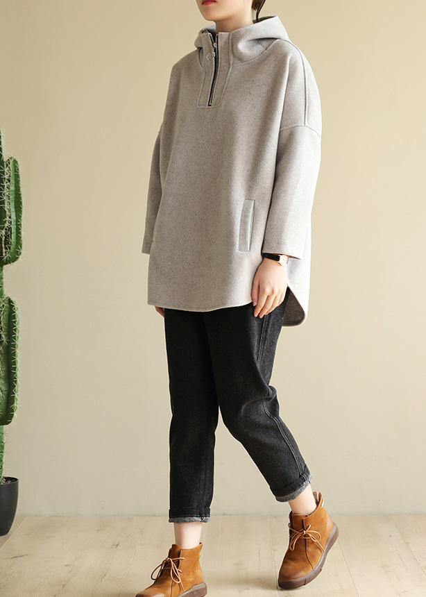 Classy zippered cotton spring clothes For Women Tutorials black blouse
