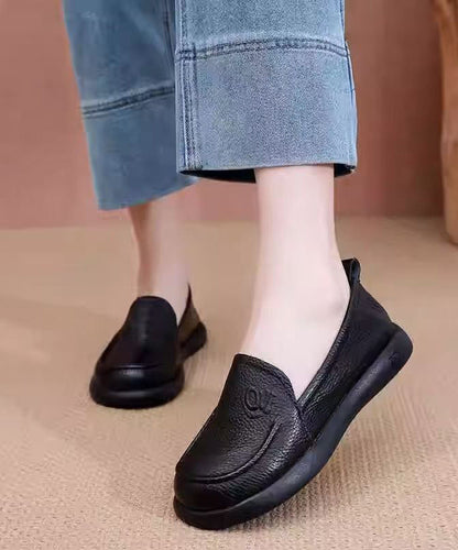 Comfy Loafers for Black Cowhide Leather