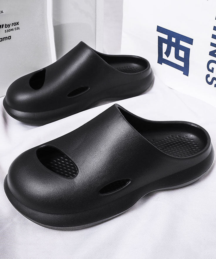Comfy Orange Hollow Out Slippers Shoes for