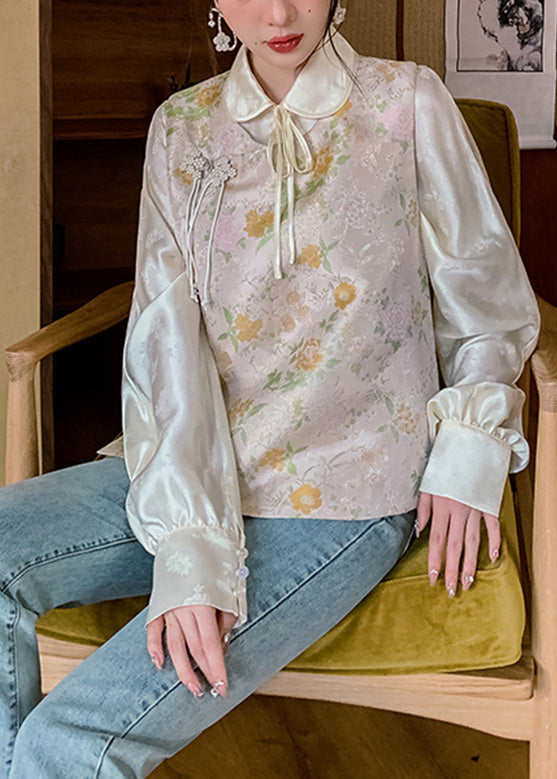 O-neck Print Neck Tie Button Waistcoat Spring