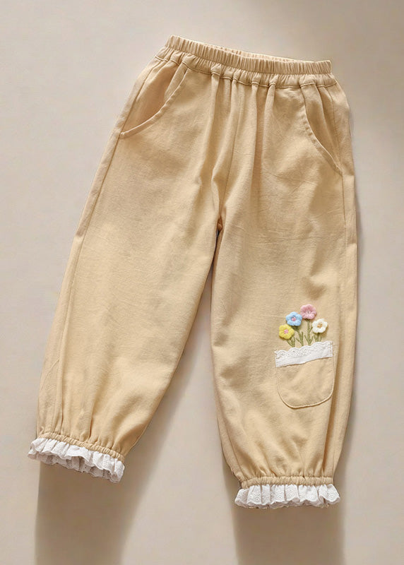 Pink Pockets Kids Trousers Spring
