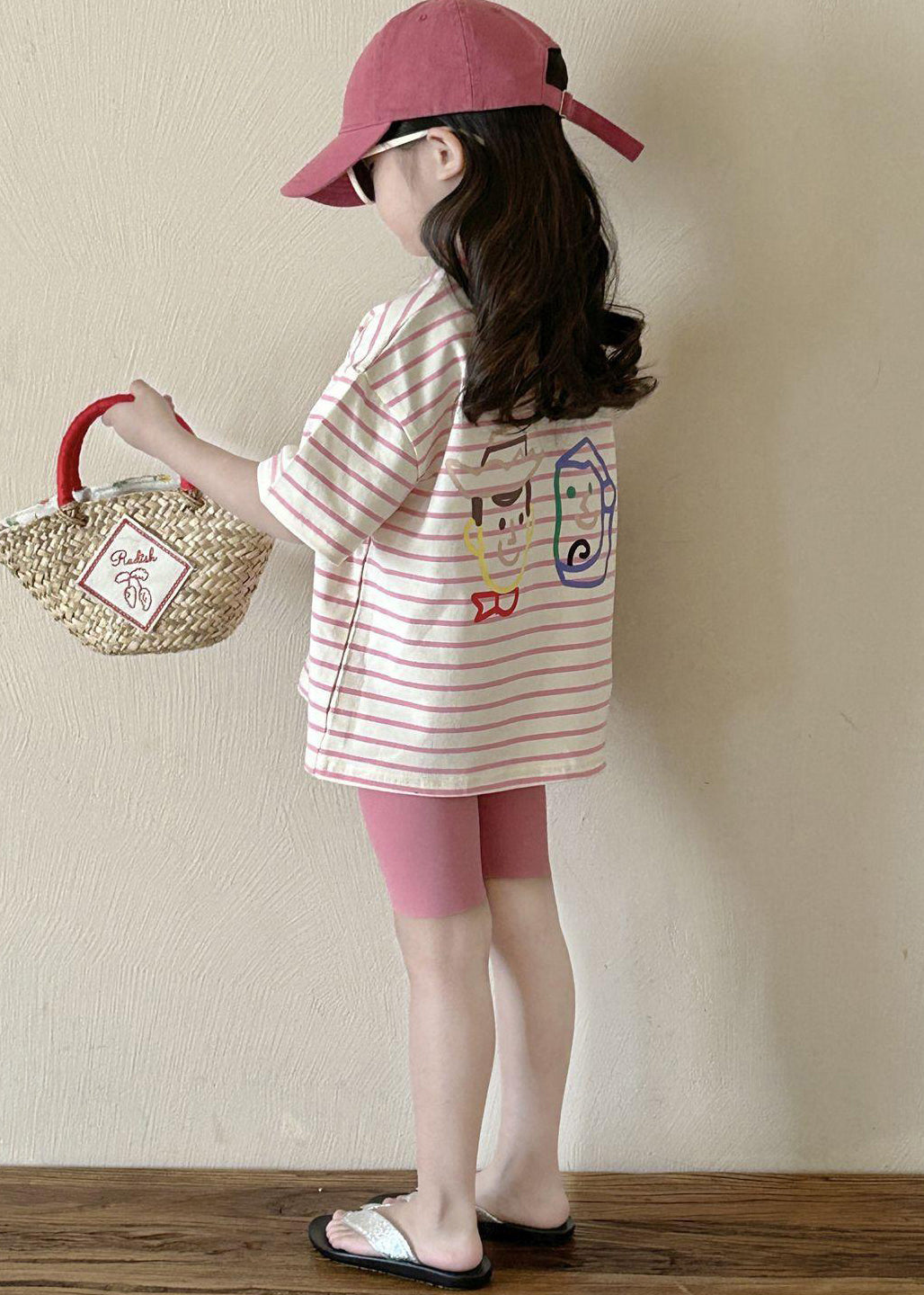 Striped Kids T Shirt and Shorts Two Piece Set Summer