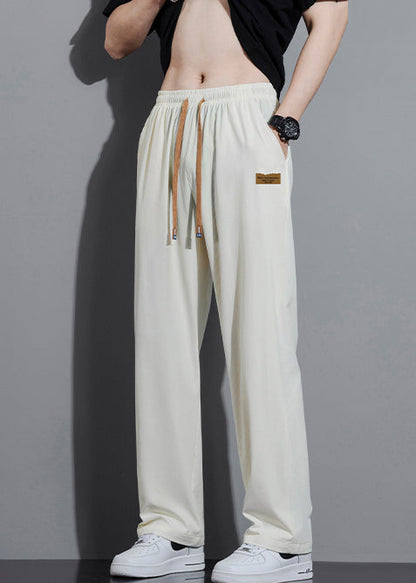 White Oversized Cotton Pants Trousers Spring