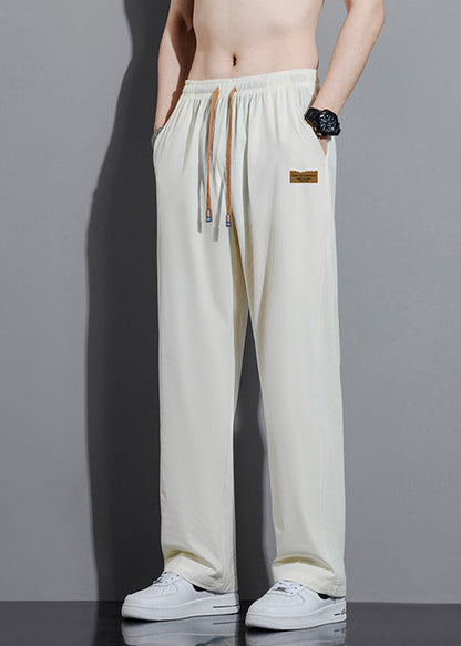 White Oversized Cotton Pants Trousers Spring