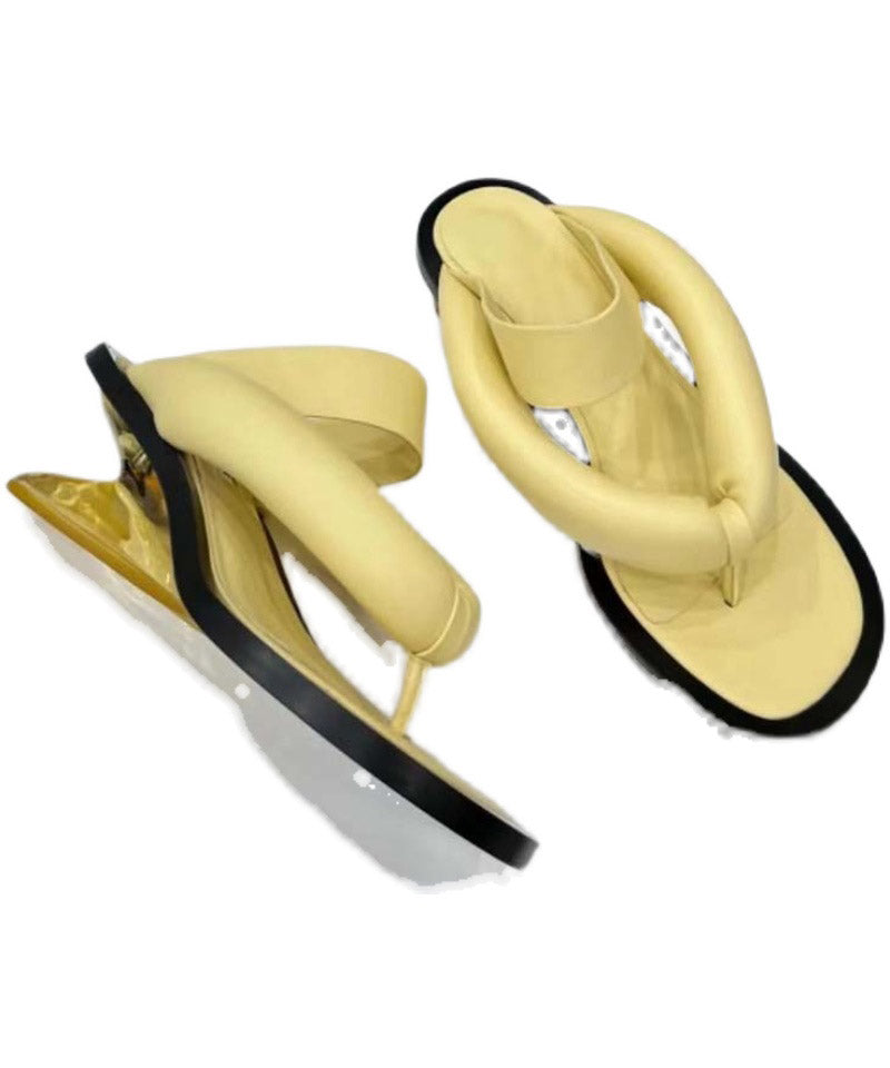 Diy Black Platform Fitted Cross Strap Flip Flops