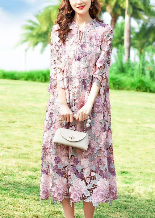 Diy Pink Embroideried Hollow Out Lace Party Dress Bracelet Sleeve