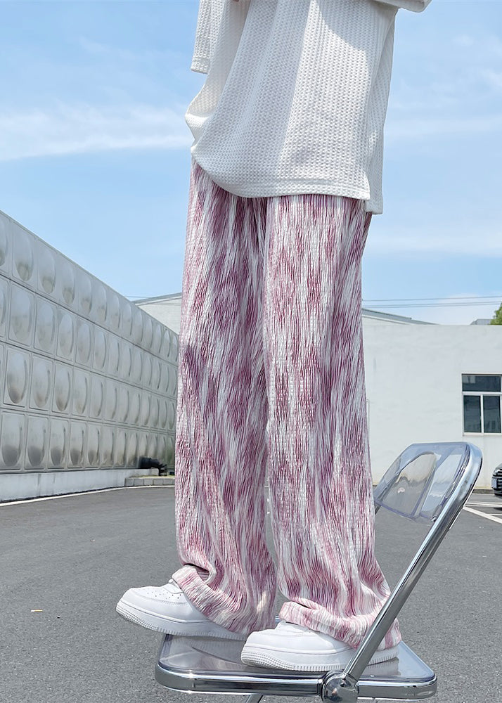 Diy Pink Oversized Tie Dye Cotton Pants Apparel Spring