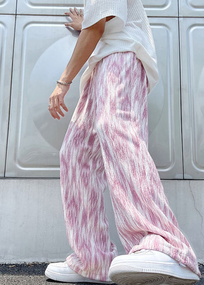 Diy Pink Oversized Tie Dye Cotton Pants Apparel Spring
