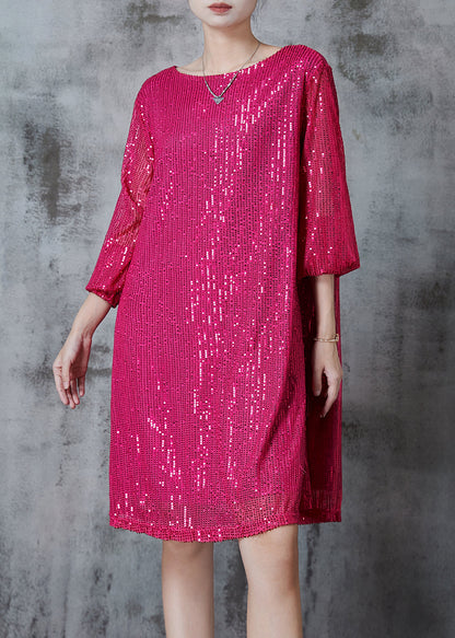 Diy Rose Sequins Tie Waist Tulle Day Dress Spring