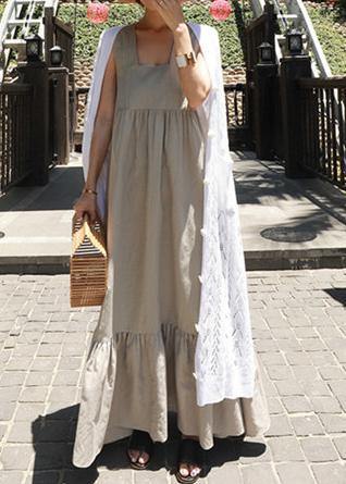 Diy Ruffles Cotton Summer Quilting Dresses Inspiration Light Gray Dress