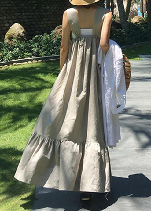 Diy Ruffles Cotton Summer Quilting Dresses Inspiration Light Gray Dress