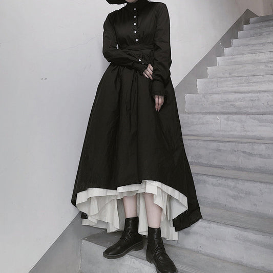 Diy Stand Collar Large Hem Spring Tunics for Ideas Black Dresses