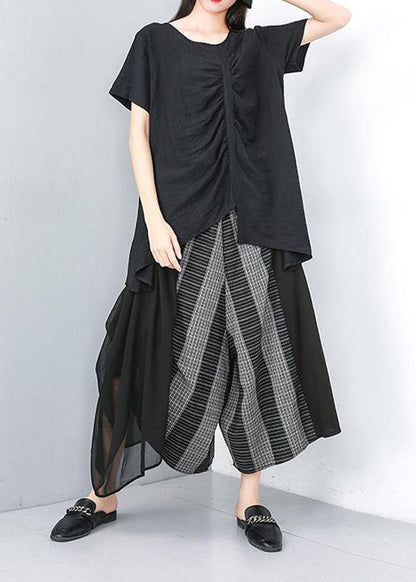 Diy Irregular Personality Wide Leg Pants