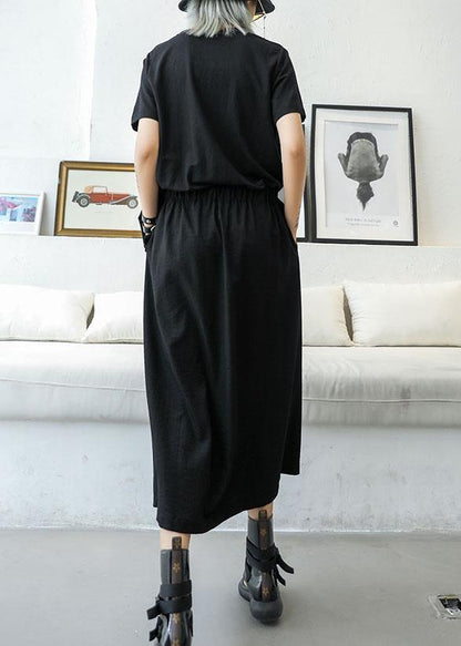 Diy Black Cotton Clothes for False Suit Traveling Summer Dress