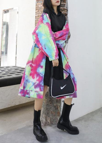 Diy Black Patchwork Print Clothes O Neck Asymmetric Shift Dresses