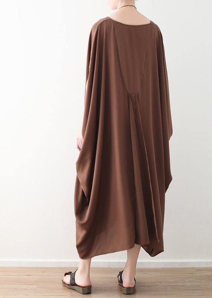 Diy Chocolate Silk Robes Pakistani Sewing V Neck Kaftan Summer Dresses