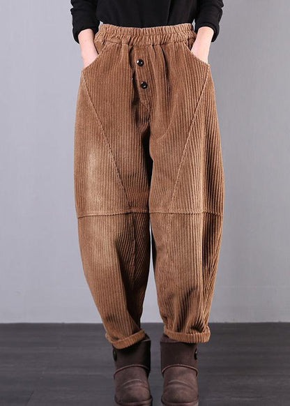 Diy Fall Pants Chocolate Photography Corduroy Pockets Trousers