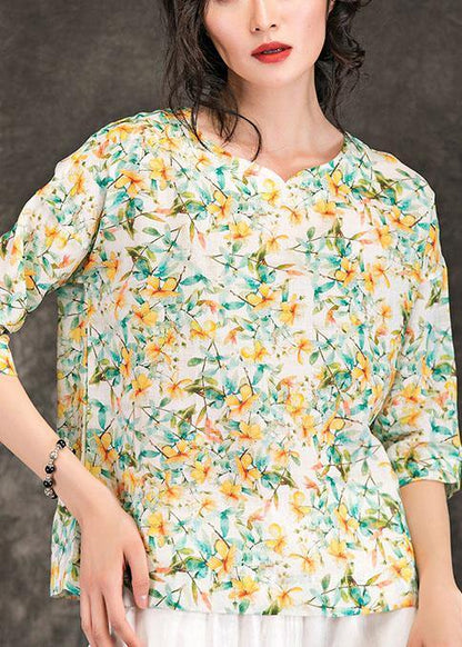 Diy Linen Tunic Pattern V Neck Half Sleeve Dresses Summer Tops