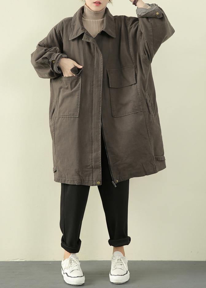 Diy Gray Green Clothes Gifts Zippered Spring Jackets