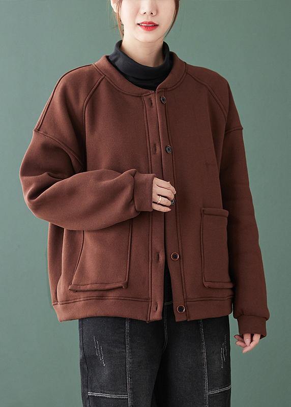 Diy O Neck Button Down Maxi Coat Chocolate Baggy Coats