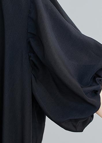 Diy O Neck Asymmetric Summer Dress for Black Dress
