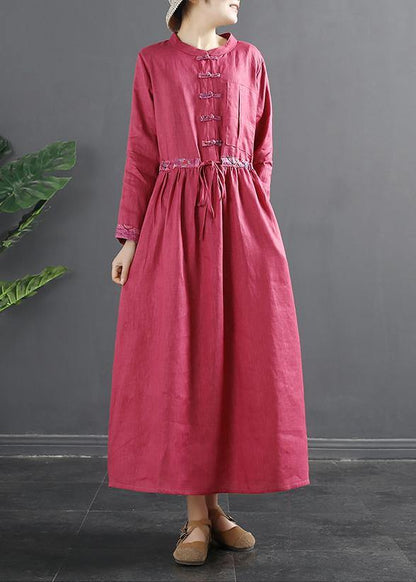 Drawstring Quilting Dresses Tutorials Red Vestidos De Lino Dresses