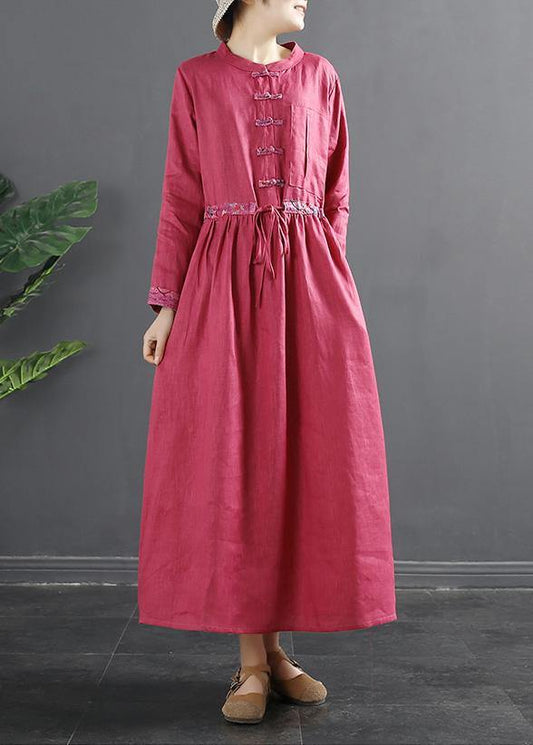Drawstring Quilting Dresses Tutorials Red Vestidos De Lino Dresses