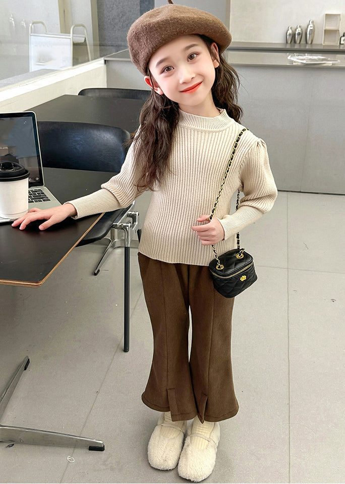 Fuzzy Fur Fluffy Waistcoat Top and Crop Pants Two Pieces Set Spring