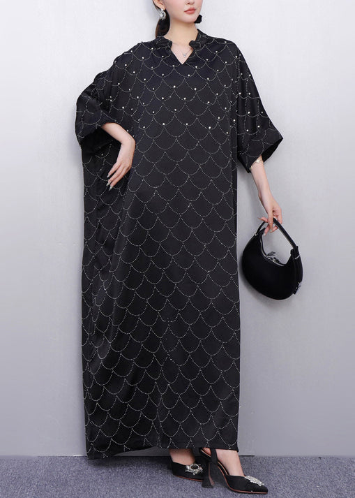 Street Style Pink Gown Zircon Batwing Sleeve