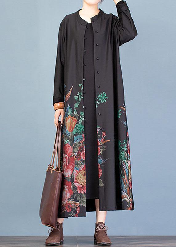 Coat Fall Coats Black Prints Trench Coats
