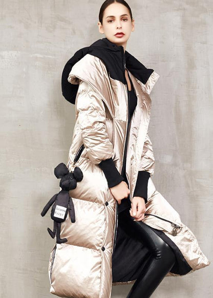 Snow Jackets Winter Jackets Khaki Hooded Down Coat Winter