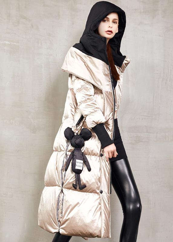 Snow Jackets Winter Jackets Khaki Hooded Down Coat Winter