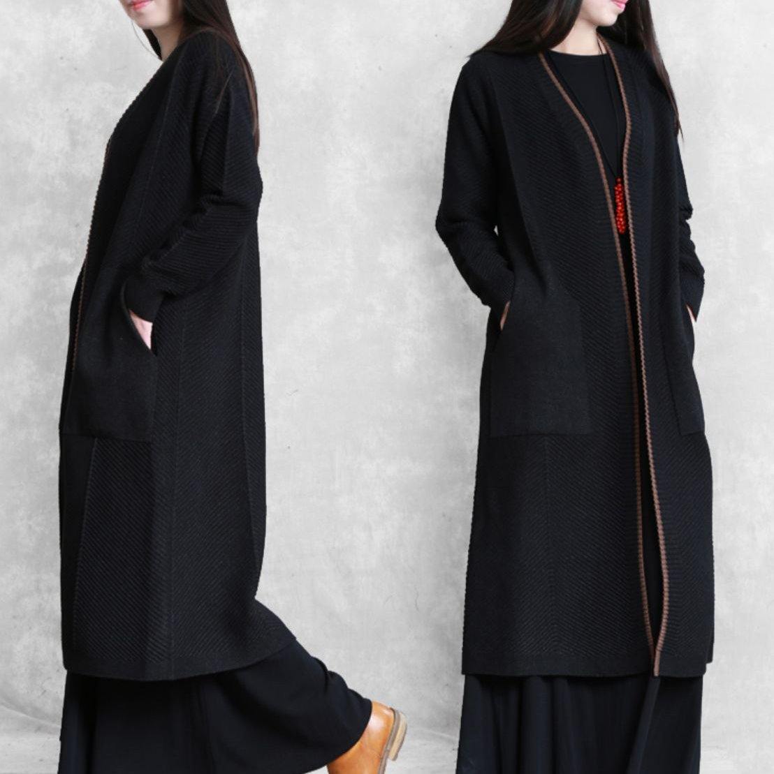 Chocolate Coat Long Coat Pockets