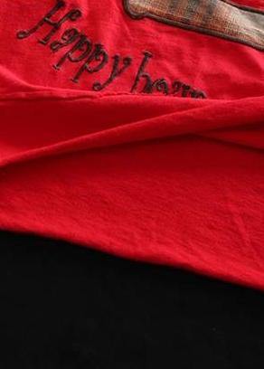 Cotton Tunic Organic Summer Embroidery Loose T-shirt