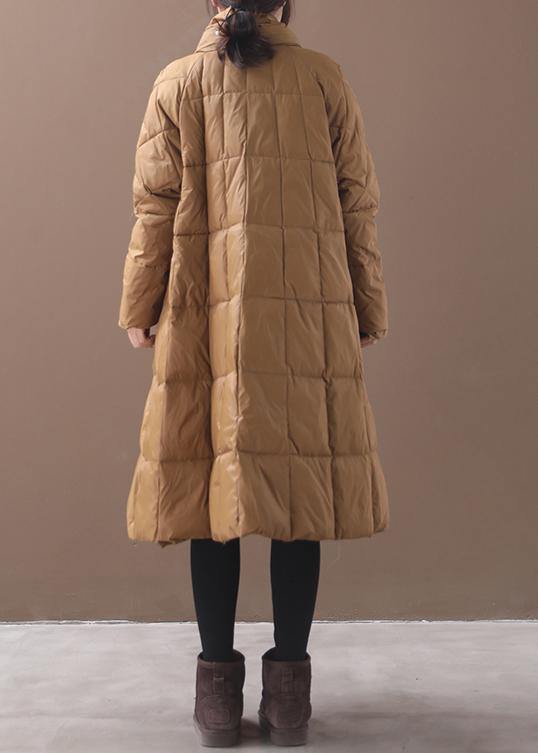 Khaki Winter Parkas Winter Jacket Hooded Outwear Thick