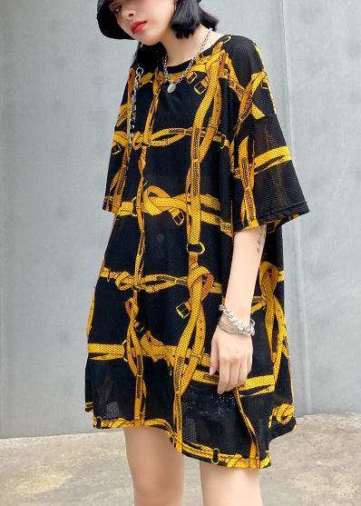 O Neck Half Sleeve Summer Crane Tops Work Outfits Black Plaid Blouses